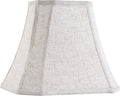 GO&SO 14 Inch Beige Oatmeal Square Lamp Shade for Floor Lamps and Table Lamp,8x14x11"(Spider) Natural Linen Lampshade Replacement,Cut Corner Transitional Easy Assembly Required (Set of 1)