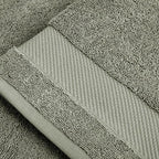 BIOWEAVES 100% Organic Cotton Bath Towel Set | 700 GSM Plush 6-Piece Premium Towel Set GOTS Certified, 2 Bath Towels, 2 Hand Towels & 2 Washcloths - Sage