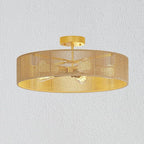 24-Inch Rattan Light Fixture, 6000LM Boho Light Fixture, Corrosion & Rust-Proof Rattan & Boho Ceiling Light for Living Room, Bedroom, Dining Room, Nursery & Entryway, E12 Bulb (Not Included)