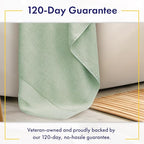 Ultra Soft & Plush Viscose from Bamboo Bath Towels - 700 GSM Luxury Bath Towels - 6 Piece Set - Super Absorbent & Quick Drying (Eucalyptus Green)