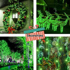 ILLUMINEW 500 Led Green Outdoor String Lights Waterproof St. Patrick's Day Decorations, 174 Ft Led Twinkle Lights for Bedroom, 8 Modes Plug in Fairy Lights for Christmas Room Decor (Green, 500Led)
