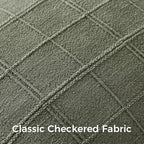 Woaboy Linen Check Throw Pillow Covers Set of 2 - Light Olive Green Farmhouse Modern Boho Vintage Christmas Decorative Cushion Covers for Sofa Couch Bedroom Living Room Decor 18x18 Inch