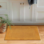 Savi Home Bath Mat Rug 17x24 Honey Mustard, 100% Pure Cotton, Super Soft Bath Rug, Plush & Absorbent, Hand Tufted Heavy Weight Construction, Full Reversible Step Out Rugs