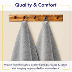 Ultra Soft & Plush Viscose from Bamboo Bath Sheets - 700 GSM Pack of 2 - Extra Large 70x35 in - Super Absorbent & Quick Drying (Pewter Grey)