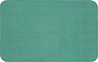 American Soft Linen 21x32 Fluffy Foamed Slip Reducer Bath Rug, Machine Washable Area Bath Mat Rugs for Bathroom, Colonial Blue