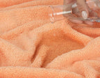 American Soft Linen Luxury Washcloths for Bathroom, 600 GSM 100% Cotton 4 Piece Turkish Wash Cloth Set, 13x13 in Soft Rags for Body and Face, Peach Washcloths