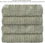 SKL Home CloudSoft Cotton Luxury 4 Pc Bath Towel Set, Sage