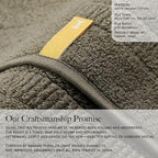 【Proof of Purity】 Hand Towel, 14 x 28 inch, 100% Organic Cotton, OliveGreen(Marked as Dark Gray),Double-Ply Yarn 30/2, Oeko-Tex Class 1, Loop-Dense, Made in Japan,Pack of 2