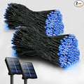 2 Pack Solar String Lights Outdoor, 200 LED Extra-Long 72FT Solar Powered Lights with 8 Lighting Modes, Waterproof Outdoor Lighting Decoration for Garden, Patio, Balcony, Xmas, Wedding, Party