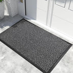 Yimobra Extra Large Door Mat Outside Entrance 60x36, Waterproof Heavy Duty Outdoor Mats for Front Door, Non Slip Rubber Entry Mat for Garage Patio Indoor, Easy Clean, Mix Grey