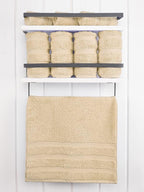 American Soft Linen Luxury Hand Towels for Bathroom, 600 GSM 100% Cotton Turkish 4 Piece Hand Towel Set, 600 GSM Hand Face Towels for Kitchen, Beige Hand Towels