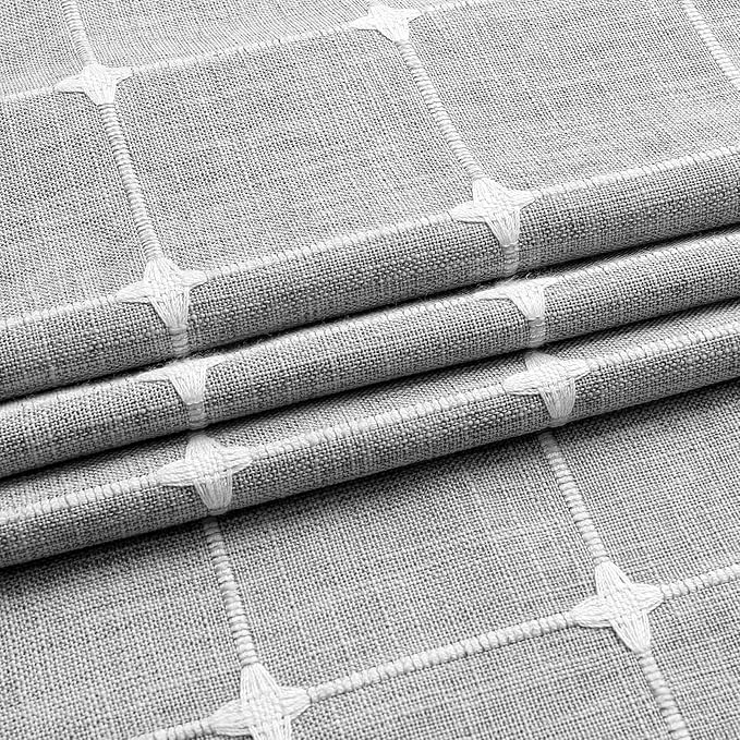 MitoVilla Tan Boho Small Stall Shower Curtain 36 x 72, Narrow Polyester Linen Fabric Shower Curtains for Farmhouse Bathroom Decor, Brown Half Size Cloth Shower Curtain Set with Hooks, Taupe