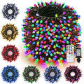 Toodour Christmas Lights RGB String Lights, 164ft 500 LED Color Changing String Light with Remote & Timer, Waterproof Xmas Tree Light for Home Yard New Year Party Indoor Outdoor Christmas Decorations