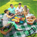 Extra Large Picnic Blankets Lightweight 80x80 Oversized Waterproof Sandproof Outdoor Beach Blanket Camping Grass Mat Vaction Essential Park Accessories Grass Garden Must Have Ground Backyard Gear Gift