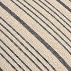 Navy Pillow Covers Farmhouse Linen Throw Pillow Covers Striped Outdoor Decorative Square Throw Pillows for Couch Sofa Bed 20 x 20 in Pack of 2 Navy and Cream