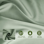 AooHome Fabric Shower Curtains, Cloth Ombre Green Shower Curtain Sets, Washable Fabric Green and White Shower Curtain, Rustic Farmhouse Bathroom Shower Curtains, 72x78 Inches