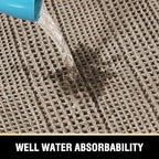 H.VERSAILTEX Waffle Bath Mat Super Absorbent Bathroom Mats Non Slip Bath Rugs for Bathroom Floor Machine Washable Ultra Soft Bathroom Rugs for Beside Tub, (32 x 20 Plus 24 x 60 - Inches, Irish Cream)