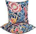 JMGBird Outdoor Throw Pillows Waterproof Set of 2 Patio Pillows 18×18 Inch Decorative Pillow for Bed, Couch, Sofa and Patio Furniture
