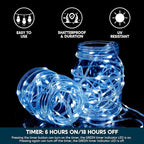 Joiedomi 1200 LED Christmas String Lights Outdoor,394 FT Cool White Fairy Light with Remote 8 Modes Timer, Plug in PVC Clear Wire Lighting Decor with Reel for Indoor Dorm Classroom Bedroom Holiday