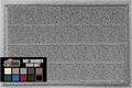 GORILLA GRIP Dirt Grabber Mesh Doormat, Low-Profile, Stain and Fade Resistant Heavy Duty Quick Dry Striped Doormats, Mats for Indoor or Outdoor Entry, Shoe Scraper, Garage Entrance Mat 47x35, Gray