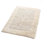 Savi Home Bath Mat Rug 17x24 Linen, 100% Pure Cotton, Super Soft Bath Rug, Plush & Absorbent, Hand Tufted Heavy Weight Construction, Full Reversible Step Out Rugs