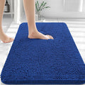 OLANLY Bathroom Rugs 30x20, Extra Soft Absorbent Chenille Bath Rugs, Rubber Backing Quick Dry, Machine Washable Bath Mats for Bathroom Floor, Tub and Shower, Home Decor Accessories, Royal Blue