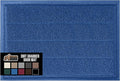 GORILLA GRIP Dirt Grabber Mesh Doormat, Low-Profile, Stain and Fade Resistant Heavy Duty Quick Dry Striped Doormats, Mats for Indoor or Outdoor Entry, Shoe Scraper, Garage Entrance Mat 35x23, Blue