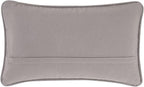 Boho Living Jada Premium Woven Design, Living Room Décor, Decorative Throw, (1) 12" x 20" Pillow Cover, Grey