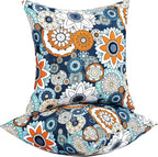 JMGBird Outdoor Throw Pillows Waterproof Set of 2 Patio Pillows 18×18 Inch Decorative Pillow for Bed, Couch, Sofa and Patio Furniture