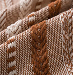 Boho Throw Pillow Covers 18x18 Inch Set of 2, Farmhouse Decorative Couch Pillow Cases, Brown Accent Pillows of Bed, Sofa Bedroom Living Room Home Decor Cushion Cover