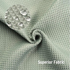 AmazerBath Sage Green Shower Curtain Fabric, Waffle Shower Curtain Cloth, Heavy Duty 240GSM, Hotel Quality Bathroom Shower Curtains, 72 x 72 Inches