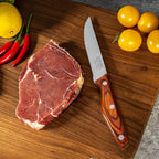 Professional 8-Piece German High Carbon Stainless Steel Steak Knife Set, Premium Full Tang Steak Knives with Pakkawood Handle