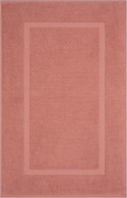 Cotton Paradise 100% Cotton Bath Mats for Bathroom Floor Set of 2 Pack, 20x34 Soft Absorbent Washable Quick Dry Tub Bathmat, Coral Towel Bath Mat