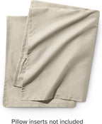 Bare Home Euro Pillow Sham Covers - Set of 2 - Premium 1800 Ultra-Soft Microfiber - Double Brushed - Bed Pillow Shams - Pillows Not Included (Set of 2, Sand)