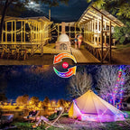 JMEXSUSS 2 Pack Solar Christmas Lights Outdoor Waterproof, 100 LED 33ft Warm White and Multicolor Color Changing Solar Fairy Lights, Copper Wire Solar String Lights for Outside Christmas Decorations