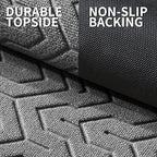 Yimobra Large Door Mat Outside Entrance 36x24, Waterproof Heavy Duty Outdoor Mats for Front Door, Non Slip Rubber Entry Mat for Garage Patio Indoor, Easy Clean, Grey