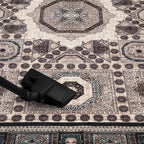 Keen Home Design 2x3 Rug - Machine Washable Entry Rug with Non-Slip Backing, Ideal for Enteryway, Kitchen, Bathroom, Laundry Room - Vintage, Easy Clean, Durable, Low Pile Rug - (2' x 3')