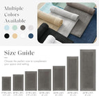 Madison Park Splendor Reversible 100% Cotton Tufted Bathroom Rug-3000 GSM Hotel Quality Luxurious Plush Medium Pile Bath Mat Absorbent, Quick Dry, Shower Room Décor, 24x72, Charcoal