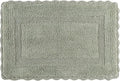 Savi Home Cotton Crochet Bathmat with Antiskid 21x34 Sage Green, 100% Pure Cotton, Super Soft Bath Rug, Plush & Absorbent, Hand Tufted Heavy Weight Construction, Full Reversible Step Out Rugs