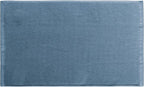 Coyuchi Classic Organic Cotton Terry Bath Mat 19"x 32", Cerulean, Quick-Dry, Highly Absorbent, Soft, Lightweight, 100% GOTS Certified,