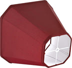 GO&SO Set of 1 Burgundy Bell Lamp Shades Fabric Lampshade, 6.5"Top x 13"Bottom x 10.5''Vertical Height,(Spider) Modern Lamp Shade For Table & Floor Lamp Shade Replacement,Easy Assembly