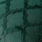 Set of 2 Soft Moroccan Throw Pillow Covers 22x22 Inch Plush Boho Decorative Pillow Cover Accent Cushion Case for Couch Sofa Bed, Dark Green