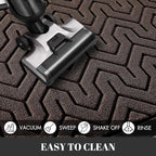 Yimobra Large Door Mat Outside Entrance 47x24, Waterproof Heavy Duty Outdoor Mats for Front Door, Non Slip Rubber Entry Mat for Garage Patio Indoor, Easy Clean, Brown