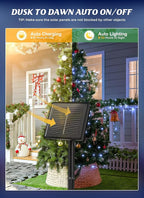 Brightown 2 Pack Solar String Lights Outdoor, Total 144Ft 400 LED Twinkle Fairy Lights Waterproof with 8 Modes Auto On/Off for Patio Tree Garden Party Home Wedding Christmas Decorations (Cool White)