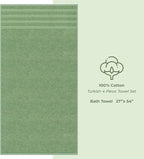 American Soft Linen Luxury 4 Piece Bath Towel Set, 600 GSM 100% Cotton Turkish Bath Towels for Bathroom, 27x54 in Large Bathroom Shower Towels, Sage Green