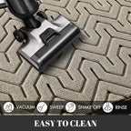 Yimobra Large Door Mat Outside Entrance 47x24, Waterproof Heavy Duty Outdoor Mats for Front Door, Non Slip Rubber Entry Mat for Garage Patio Indoor, Easy Clean, Beige