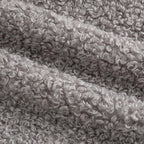 Pack of 2 Curly Teddy Wool Faux Fur Throw Pillow Covers Fuzzy Accent Soft Sherpa Pillowcases Sheepskin Fleece Decorative Cushion Case for Sofa Couch Living Room 16x16 Inch Light Grey