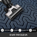 Yimobra 72x24 Indoor Outdoor Runner Rug, Heavy-Duty Entrance Mat for High Traffic Areas, Commercial Grade Welcome Door Mat, Easy Clean Blue