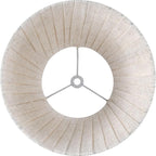 GO&SO 5"x9"x6.4" (Spider) Small Beige Oatmeal Linen Lampshades for Table Lamps, Wall Lamps-Bedside, with Pleated Modern Rustic Bell Lamp Shades Bedroom, Living Room- Natural Fabric (2 Pack)