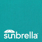 Outdoor Sunbrella Decorative Pillows with Triple Coconut Buttons Pack of 4, 18" x 18" Outdoor Pillow Set for Couch Bed Throw Patio Sofa, Canvas Aruba/Cast Ash